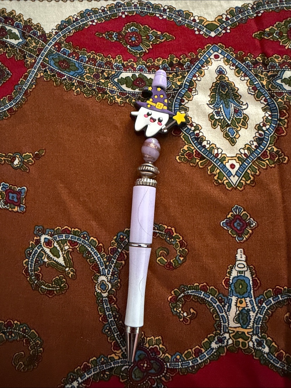 Lavender Witch Tooth Charm Decorative Pen - Cute Purple Novelty Pen 2/$10